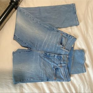 Levi’s cropped flare jeans